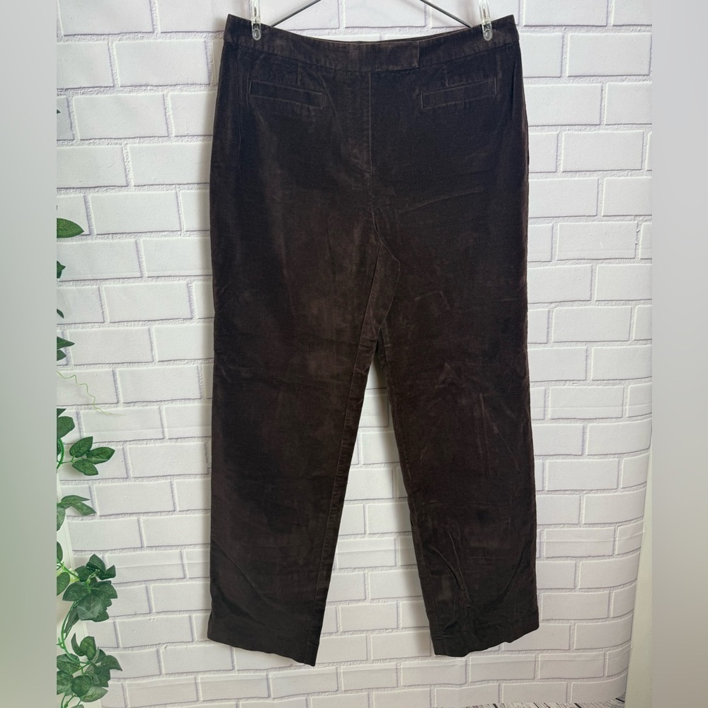 Talbots Petites women’s classic stretch Dark Brown Corduroy Pants/size 8P